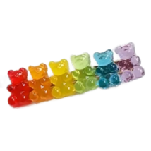 1pc Rainbow Bear Hair Clip Candy Gummy Bears Colorful 2.36&quot; Barrettes New - $9.50