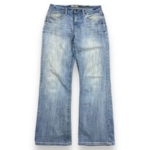BKE Buckle Men Jeans 32x30 Blue Tyler Straight Leg Medium Wash Stretch Denim - £27.25 GBP