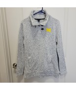 Champion Elite Womens Henley Sweater Pullover Heather Gray Medium Michig... - $43.31 CAD