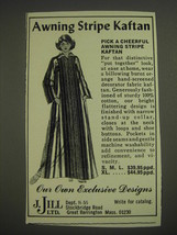 1974 J. Jill Awning Stripe Kaftan Advertisement - Awning Stripe Kaftan - £14.73 GBP