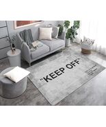 ZTFGZSXG Keep Off Area Rug Grey 16x24 Non-Slip 3D Printed Modern Carpet - €10,08 EUR