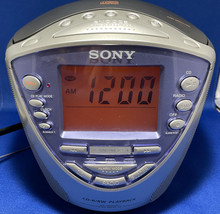 Sony AM/FM/TV/ Weather 4 Band Cd Clock Radio Model ICF-CD853 - £15.56 GBP