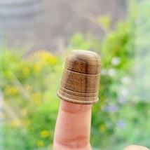 Vintage Tiny Wooden Thimble - $14.99