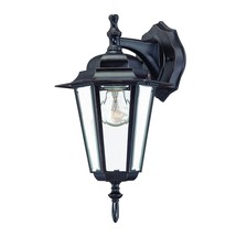 Antique Bronze Glass Hanging Lantern Wall Light - $164.04 CAD
