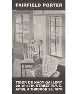 FAIRFIELD PORTER Tibor de Nagy Gallery 24" x 13.75" Offset Lithograph 19... - $260.37