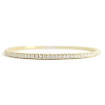 Authenticity Guarantee 
Round Diamond Bangle Bracelet 14K Yellow Gold, 1.02 CTW - £2,728.62 GBP