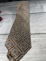 Jos.A. Bank Signature Collection 100% Silk Brown Paisley Tie Hand Made - $20.00
