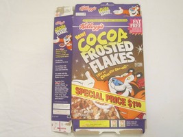 KELLOGG&#39;S Empty Cereal Box 1997 New! COCOA FROSTED FLAKES 16.1 oz [A6c7] - £12.01 GBP