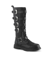 DEMONIA Men&#39;s Goth Combat Lace Up Adjustable Buckle Straps Black Knee Hi... - $2,241.85 MXN
