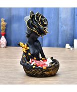 India at Your Doorstep Decorative Lady with Basket Statue for Home Decor... - $73.50