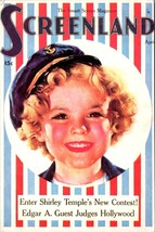 Screenland Magazine April 1935 Shirley Temple Cover Vintage Postcard Replica Col - £14.94 GBP