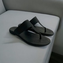 Crocs Tulum Flip Sandal Womens Size 6 Black Comfort Water Shoe Norm Core... - £37.98 GBP