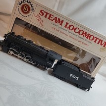 HO Scale Bachmann Santa Fe Consolidation 2-8-0 Steam Locomotive &amp; Tender READ - £51.03 GBP
