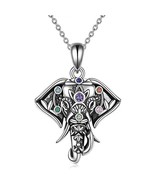 Elephant Chakra Pendant Necklace - $42.10 CAD