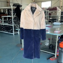 Rka winter clothing women faux fur jacket hairy long fur coat lapel overcoat thick warm thumb200