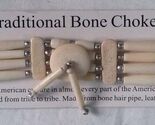 HAND CRAFTED CREME FOUR ROW BUFFALO BONE CHOKER #549 nativestyle necklac... - $15.43