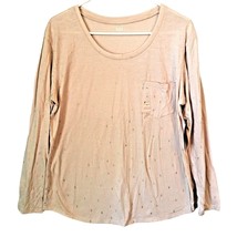 Ladies Shirt Long Sleeve Lightweight Pale Pink - Peach Women&#39;s Lg by a.n... - £9.59 GBP