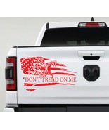 AnyStickerYouWant Shreaded Dont Tread On Me Gadsden Flag Distressed Amer... - €12,85 EUR