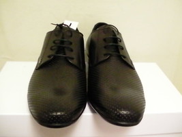Versace collection men's shoes dressing new leather black size 40 euro - $242.50