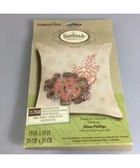 Dimensions Rose Patch Pillow Cover Handmade Embroidery Kit 72-73568 14x1... - £14.56 GBP