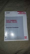 Chrysler 1991 5.9 Cummins diesel truck diagnostic procedures service manual - £23.59 GBP