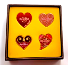 Hard Rock Cafe Las Vegas 2009 Valentine's Hearts Pin Set 4 Limited Editi... - $36.00