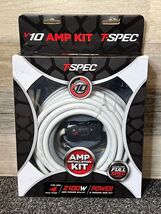T-Spec V10 Series 4 AWG Amplifier Wiring Kit Pearl White V10-4PK - NEW! - $84.99