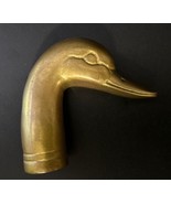 Vintage Brass Duck Walking Stick Cane Threaded Handle with Threaded Slee... - €10,22 EUR