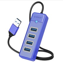 ORICO USB Hub for Laptop, 4 Port USB Splitter 5Gbps Data Transfer, USB P... - £15.97 GBP