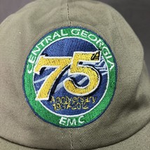 CENTRAL GEORGIA EMC 75TH ANNIVERSARY EMB PATCH MENS BROWN STRAPBACK CAP HAT - $10.00