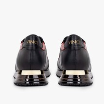 The Arda Black & Red Leather Men Sneaker image 3