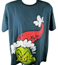 How The Grinch Stole Christmas T-Shirt Size Large Peek Out Face Holiday Cartoon - £15.48 GBP