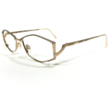 Cazal Eyeglasses Frames MOD.456 COL.342 Gold Taupe Hexagon Oval 53-16-135 - $205.08