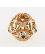 PANDORA 14k Gelbgold Black Diamond Offenes Herz Charm IN Ruhestand! 7504... - $620.45 CAD