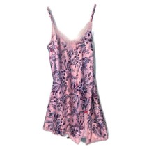 Victorias Secret VS Cami M Sleepwear Pink Polyester Floral Lace Bow Style 23226 - £15.62 GBP