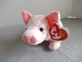 Ty Beanie Babies Luau the pig DOB 8/21/03 plush I love my life -it&#39;s so much fun - $9.75