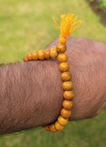 Wooden Yogic Beads Meditation Praying Beads Sikh Simrana Healing Bracelet CCC - £7.80 GBP