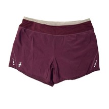 Smartwool PhD Wool Lined Purple Pull On Athletic Running Hiking Shorts Womens M - £28.27 GBP