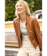 Mauritius Women&#39;s Allice Genuine Leather Jacket With Detach Hood - $345.45 CAD