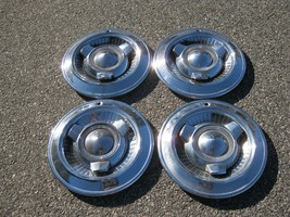 Genuine 1965 Dodge Polara Coronet 14 inch spinner hubcaps wheel covers - £86.53 GBP