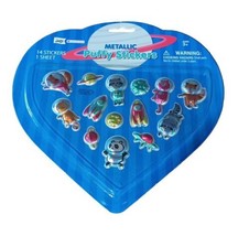 Mello Smello Valentines Metallic Puffy Stickers 14 Stickers One Sheet 2022 Space - £7.85 GBP