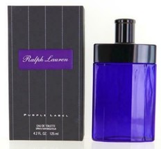 Purple Label By Ralph Lauren Men 4.2 oz /125ml Edt Spray For Men Brand New - £76.64 GBP