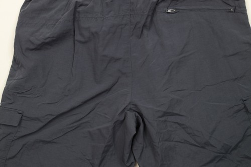 Vintage Reebok Mens Medium Faded Spell Out Above Knee Cargo Shorts Gray Nylon Item image 10