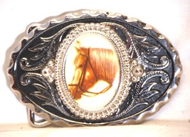 Western Metal Belt Buckle Horse Head a - $12.86