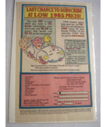 1986 Color Ad  Care Bears Comic Subscriptions from Star Comics - $10.96 CAD