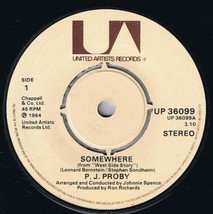 PJ Proby Somewhere 45 rpm Together British Pressing - £3.10 GBP