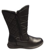Totes Edgen Snow Boots Womens 8M Black Waterproof Mid Calf Pull On Insid... - $60.81 CAD