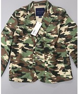 12M-18M New Janie &amp; Jack Boy Camo Print Stretch Twill Blazer Button Down... - $552.23 MXN