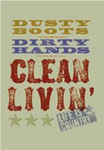 LEANIN TREE &quot;Dusty Boots - Clean Livin&#39; - Country Life&quot; ~ Fridge Magnet #67044~ - £5.92 GBP