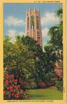 Postcard Magnificant Singers Tower Lake Wales Florida From Path In Sanctuary - £2.35 GBP